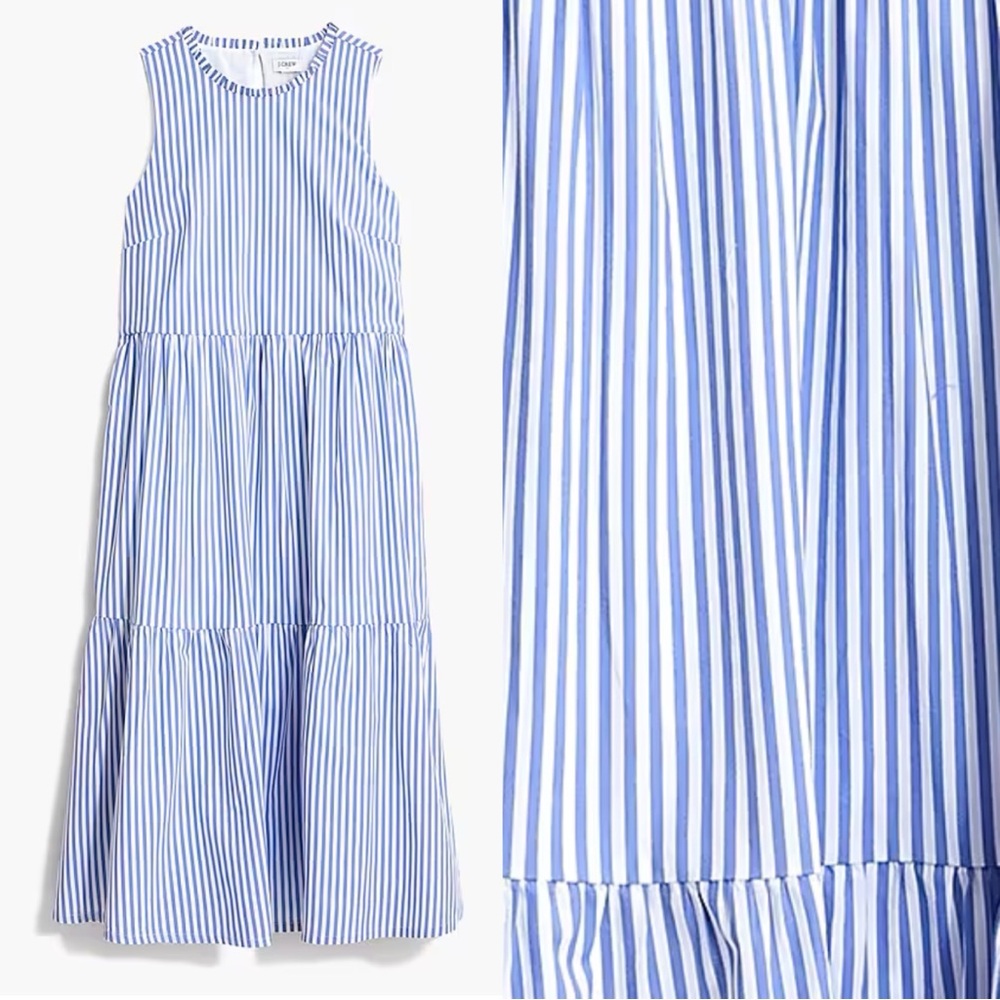 J Crew sleeveless poplin dress